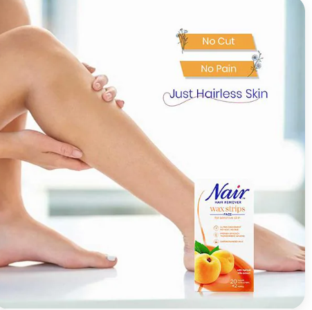 Nair Facial Wax Strips with Apricot - 20 Strips