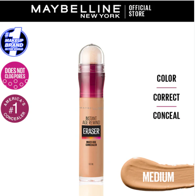 Maybelline New York Instant Age Rewind Eraser Concealer - 130 Medium