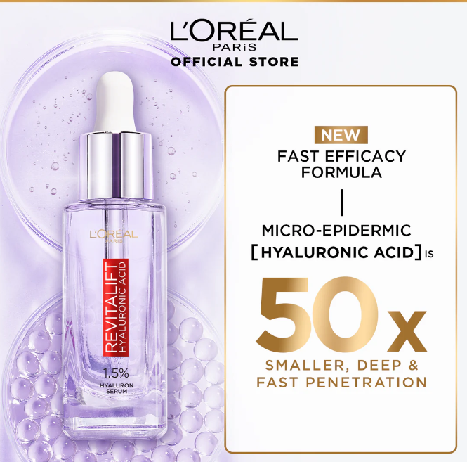 L'Oreal Paris Revitalift 1.5% Hyaluronic Acid Face Serum 30 Ml