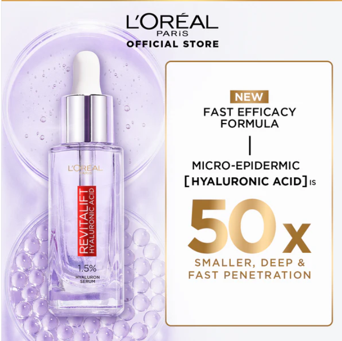 L'Oreal Paris Revitalift 1.5% Hyaluronic Acid Face Serum 15 Ml